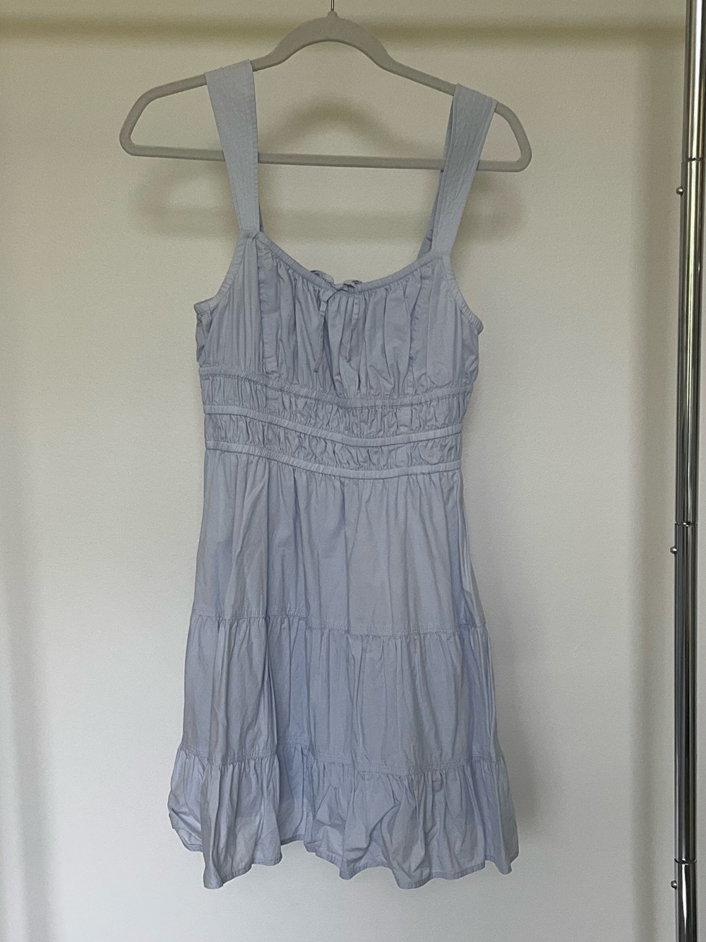 Aritza Sunday Best Martine Poplin Dress Light Blue Sundress